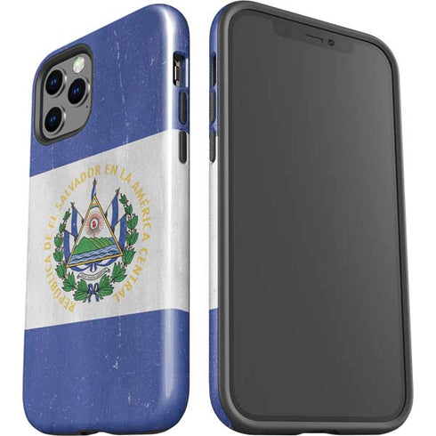El Salvador Flag Distressed iPhone 12 Pro Impact Case